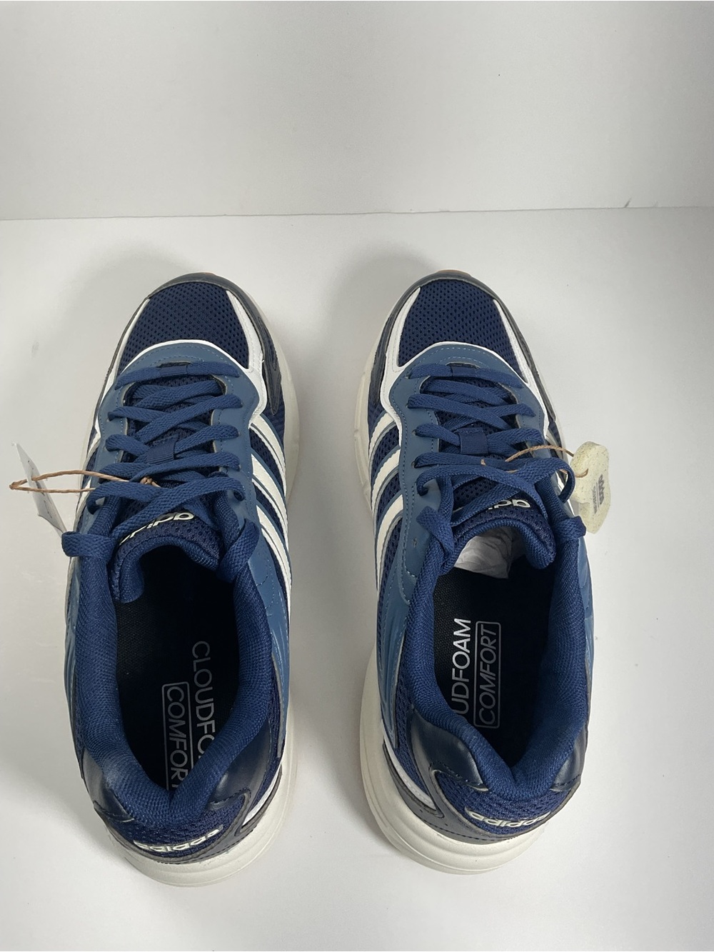 Adidas Cloudfoam Men’s Running Shoes Size 10.5 Blue White New Without Box - Picture 8 of 11